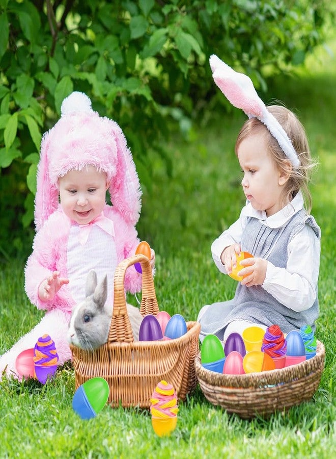 LUKBERA 24pcs Prefilled Easter Eggs with Butter Slime, Stuffers Non-Sticky Putty Slime for Kids Easter Fillers Hunt Classroom Prize - Image 4